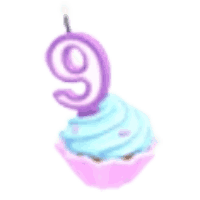 9th Birthday Cupcake