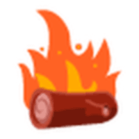 Campfire Log Sticker