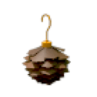 Eco Brown Pinecone Earrings