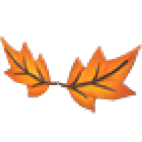 Eco Orange Maple Leaf Mustache