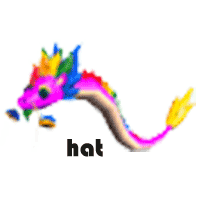Rainbow Dragon Hat