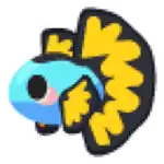Blue Betta Fish Sticker
