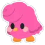 Candyfloss Chick Sticker
