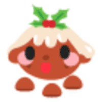 Christmas Pudding Pup Sticker