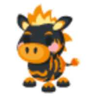 Flaming Zebra Sticker