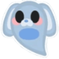 Ghost Bunny Sticker