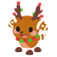 Gingerbread Reindeer Sticker
