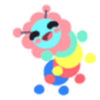 Gumball Caterpillar Sticker
