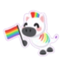 Happy Pride Zebra Sticker