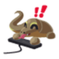 Keyboard Warrior Komodo Dragon Sticker