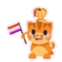 Lesbian Cat-Snake Alliance Sticker