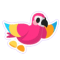 Pan Parrot Sticker