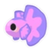 Pink Betta Fish Sticker