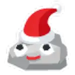 Santa Pet Rock Sticker