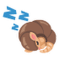 Sleepy Armadillo Sticker