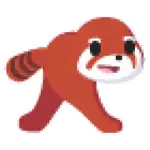 Squished Red Pandorama Sticker