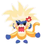 Super Saru Animated Sticker