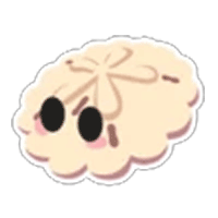 White Sand Dollar Sticker