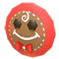 Gingerbread Face Flying Disc