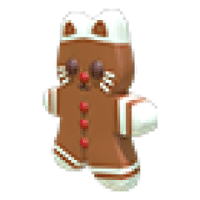 Gingerbread Kitty Throw Toy