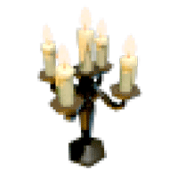 Halloween Black Victorian Candlestick Rattle