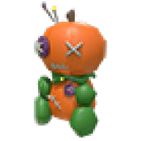 Halloween Orange Pumpkin Voodoo Doll