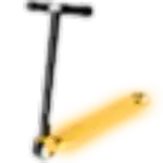 Neon Orange Scooter